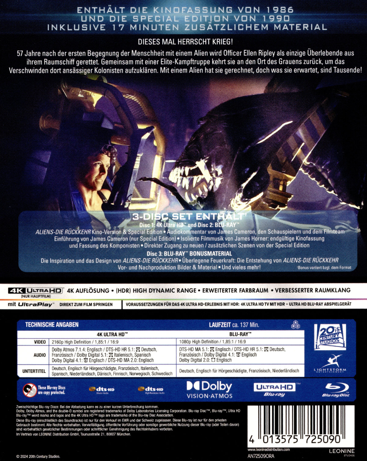 Aliens - Die Rückkehr  (4K Ultra HD) (+ Blu-ray) 