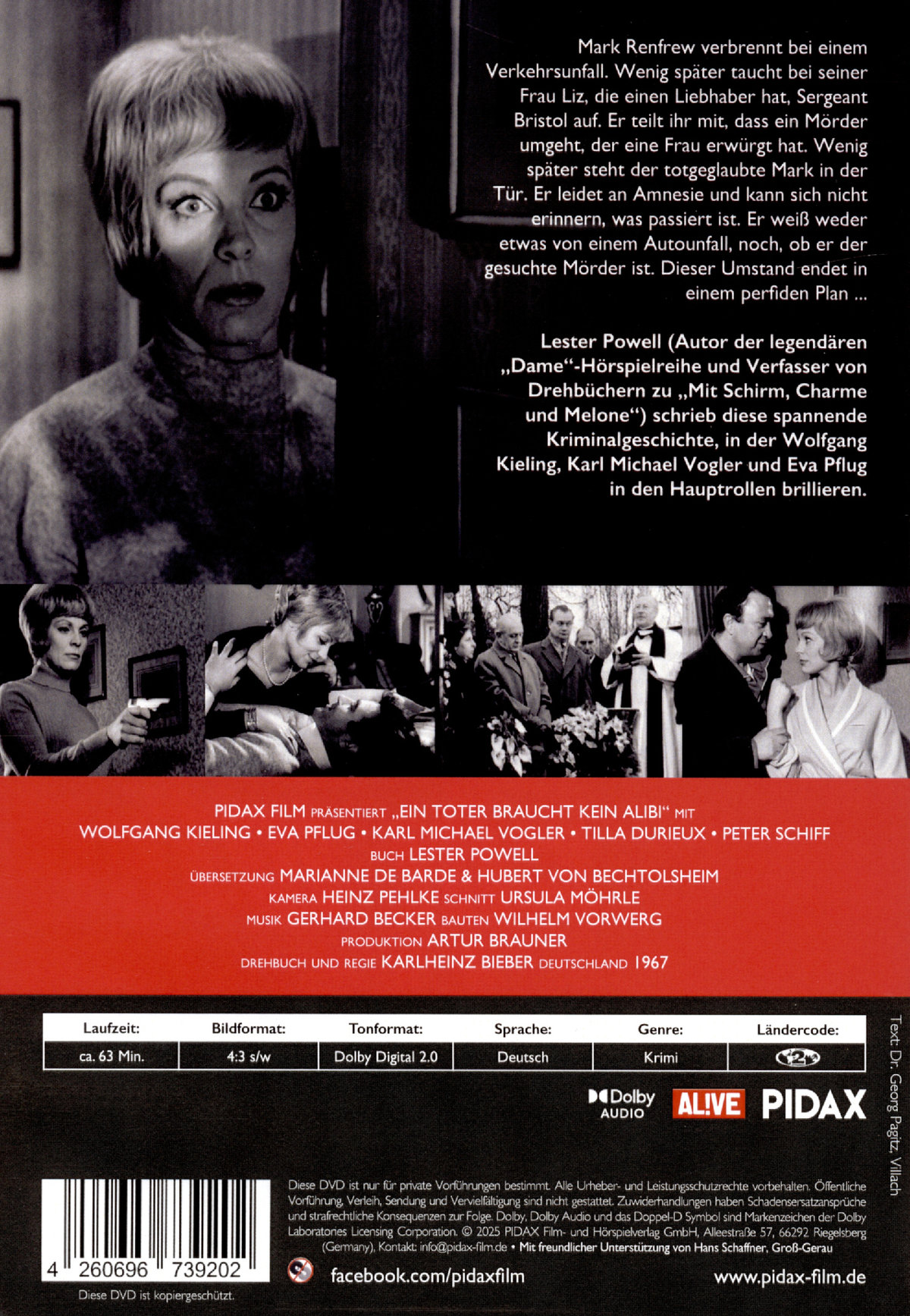 Ein Toter braucht kein Alibi / Spannender Kriminalfilm mit Starbesetzung (Pidax Film-Klassiker)  (DVD)