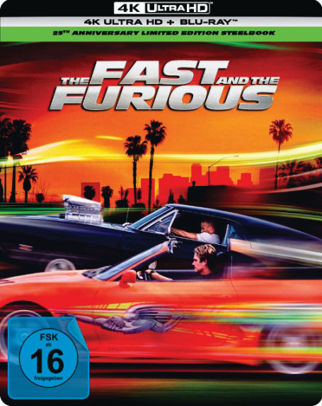 The Fast and the Furious - 25th Anniversary Edition - Limited Steelbook  (4K Ultra HD+blu-ray)