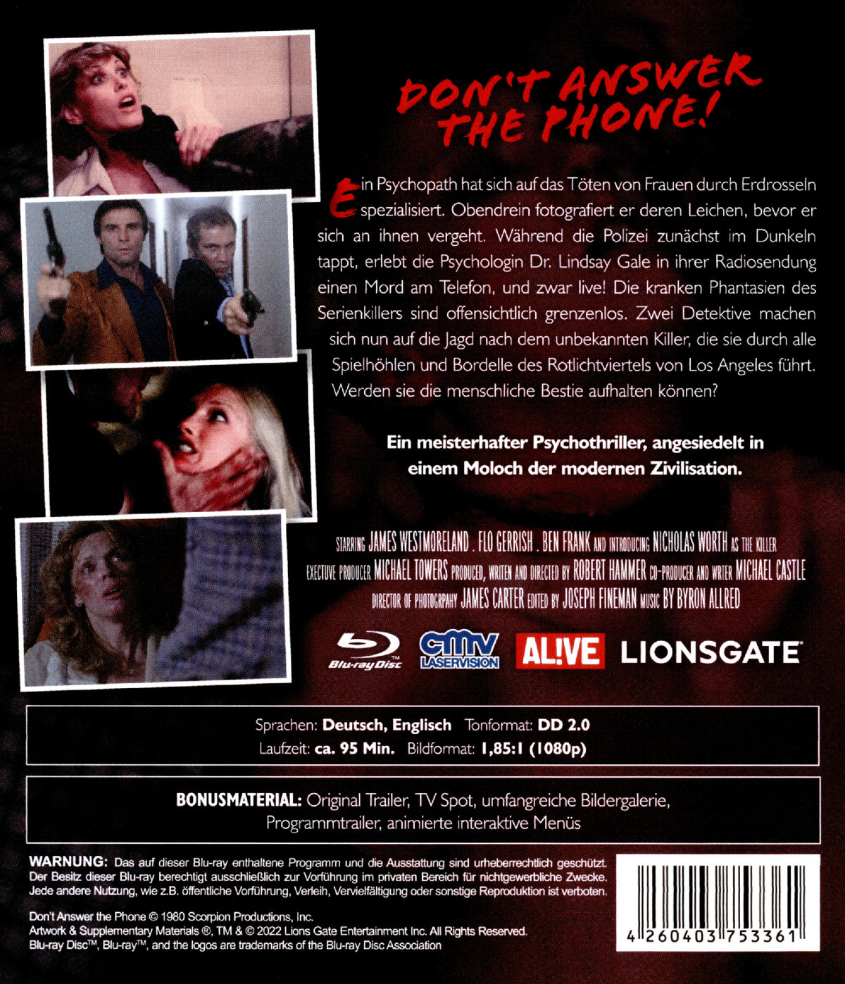 Todesschrei per Telefon - Uncut Edition (blu-ray)