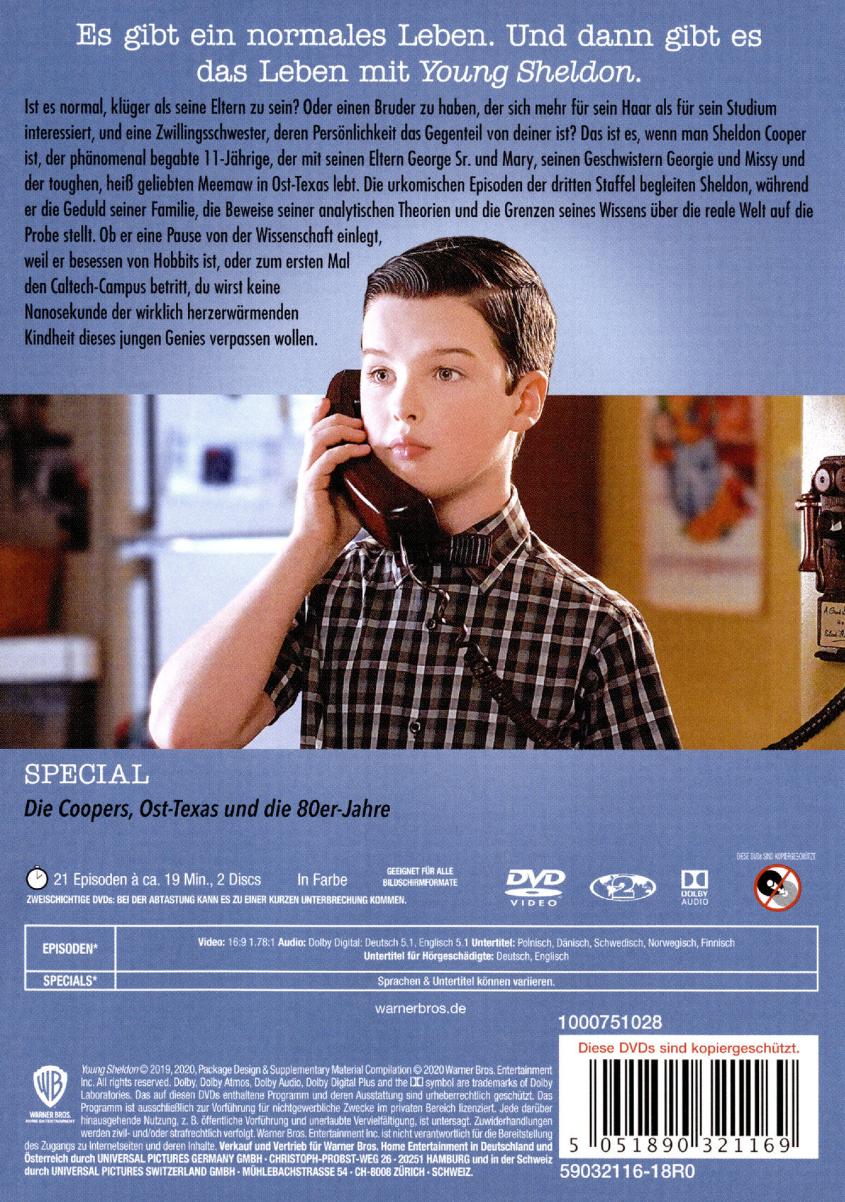 Young Sheldon: Staffel 3  [2 DVDs]  (DVD)