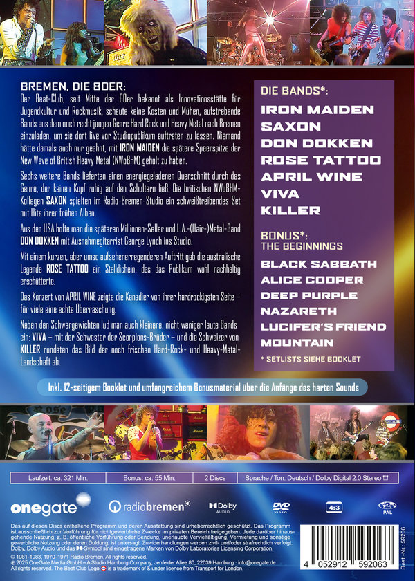 The Golden Era of 80’s Hard Rock and Heavy Metal [2 DVDs mit O-Card und 8-seitigem Booklet]  (DVD)