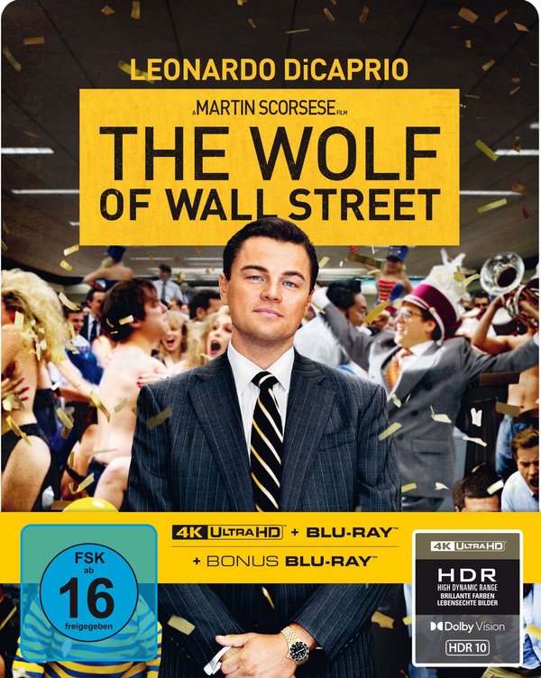 The Wolf of Wall Street - Uncut Steelbook Edition  (4K Ultra HD+blu-ray)