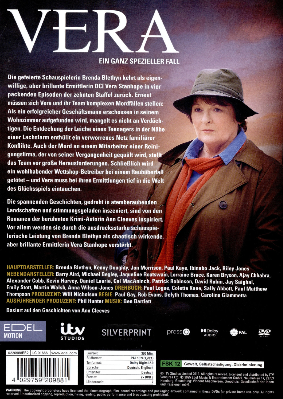 Vera - Ein ganz spezieller Fall/Staffel 10  [2 DVDs]  (DVD)