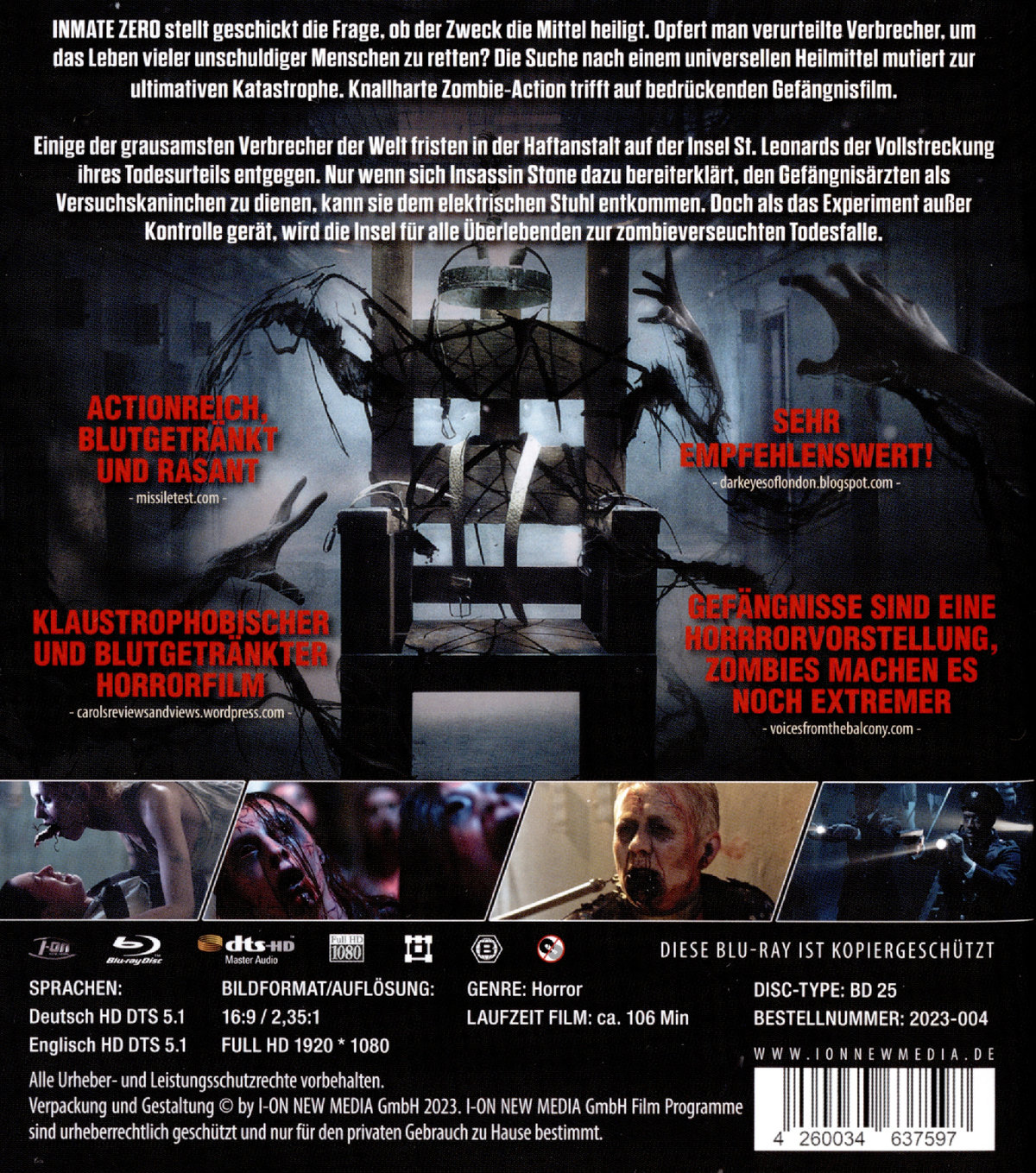 Inmate Zero (blu-ray)