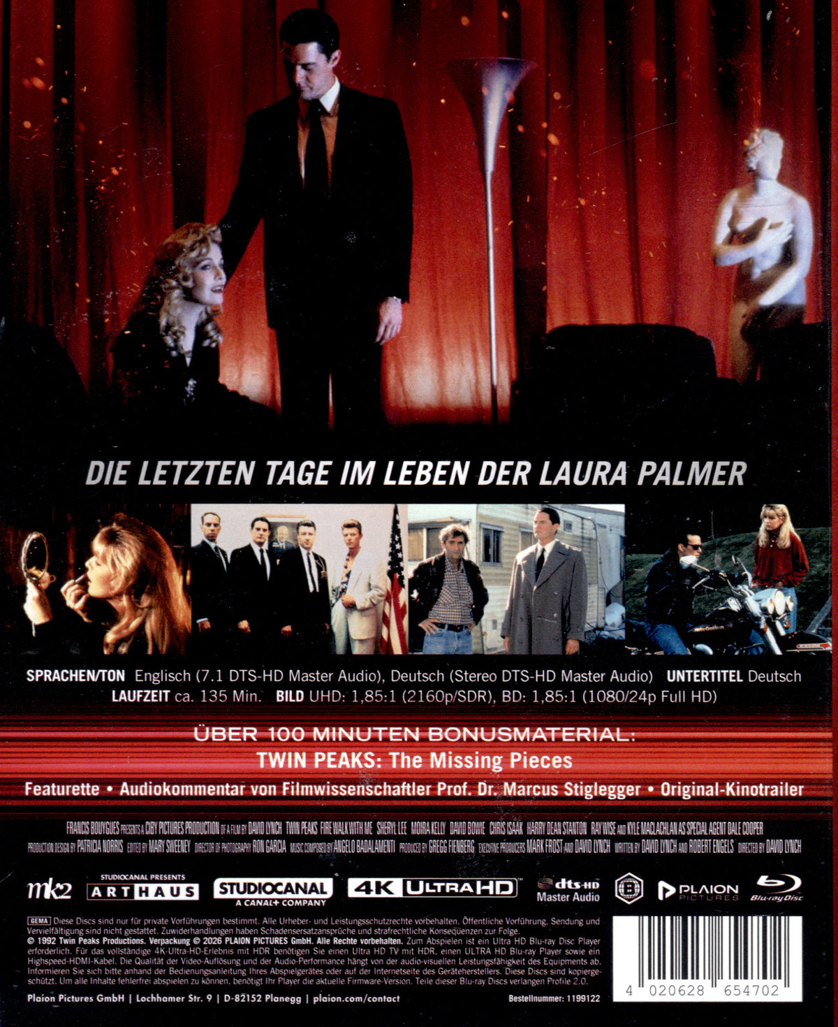 Twin Peaks - Der Film  (4K Ultra HD) (+ Blu-ray)