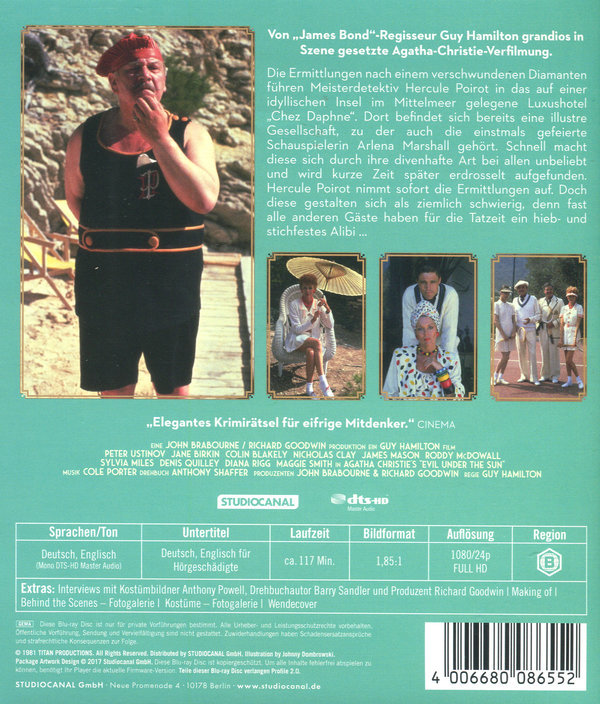 Das Böse unter der Sonne - Agatha Christie  (Blu-ray Disc)