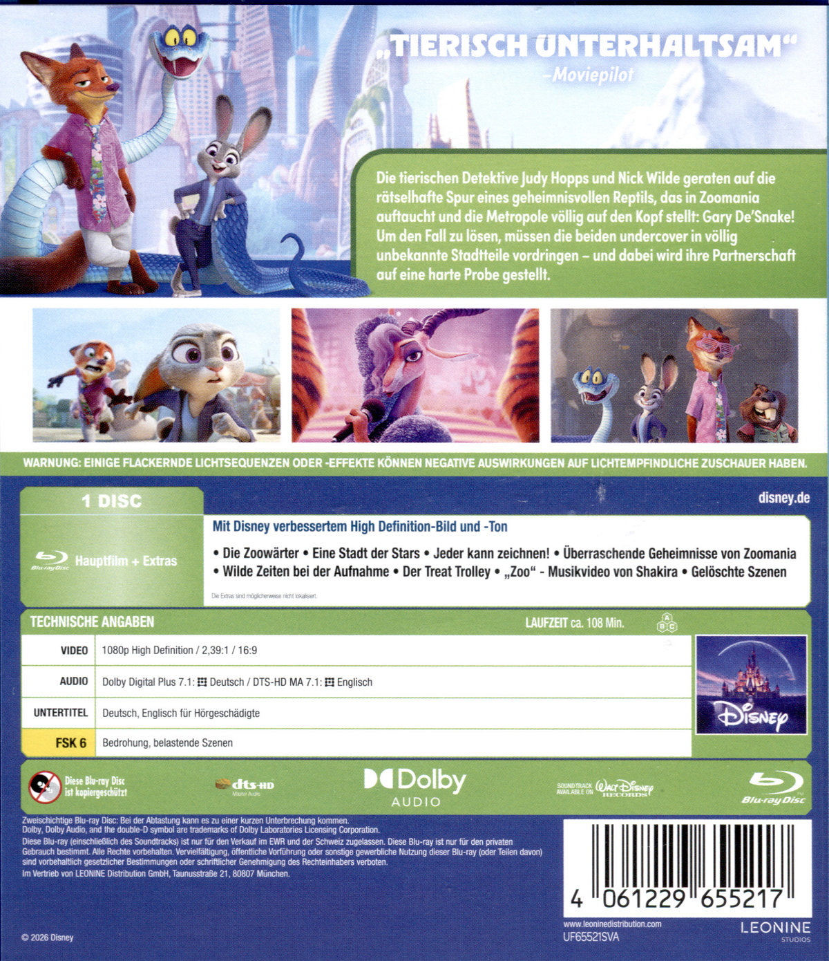 Zoomania 2  (Blu-ray Disc)