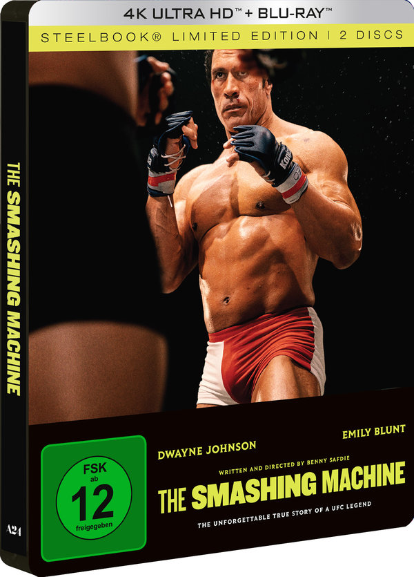 The Smashing Machine - Limited Steelbook Edition  (4K Ultra HD) (+ Blu-ray)
