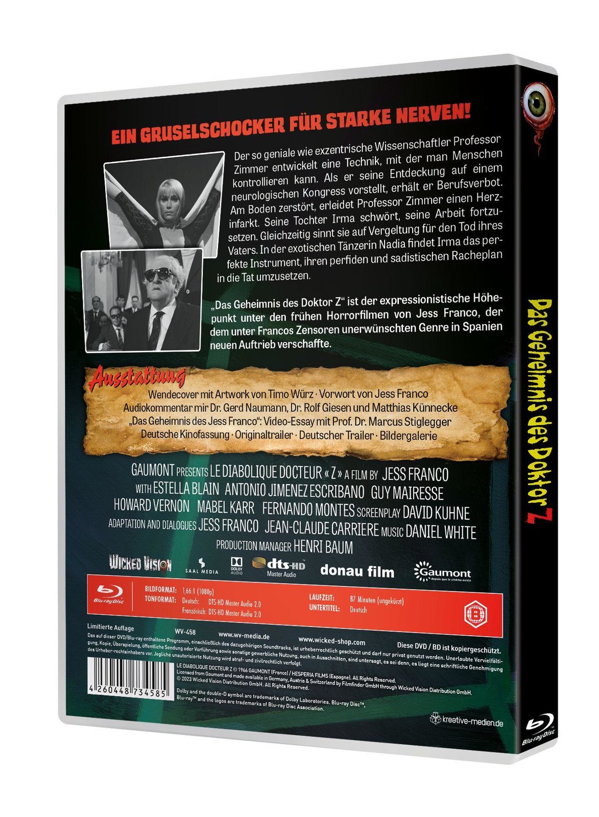 Das Geheimnis des Doktor Z - Uncut Edition  (Blu-ray Disc)