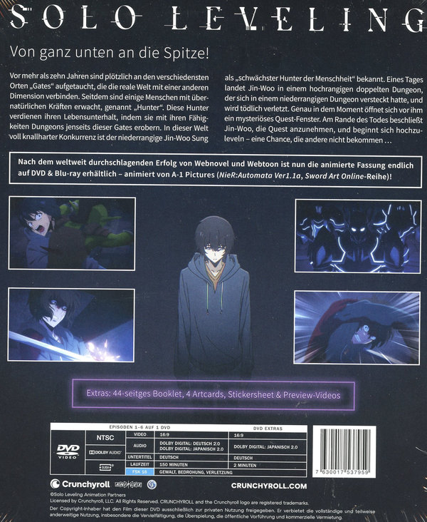 Solo Leveling - Staffel 1 - Vol.1 mit Sammelschuber  (DVD) Solo Leveling - Staffel 1 - Vol.1 mit Sammelschuber  (DVD)