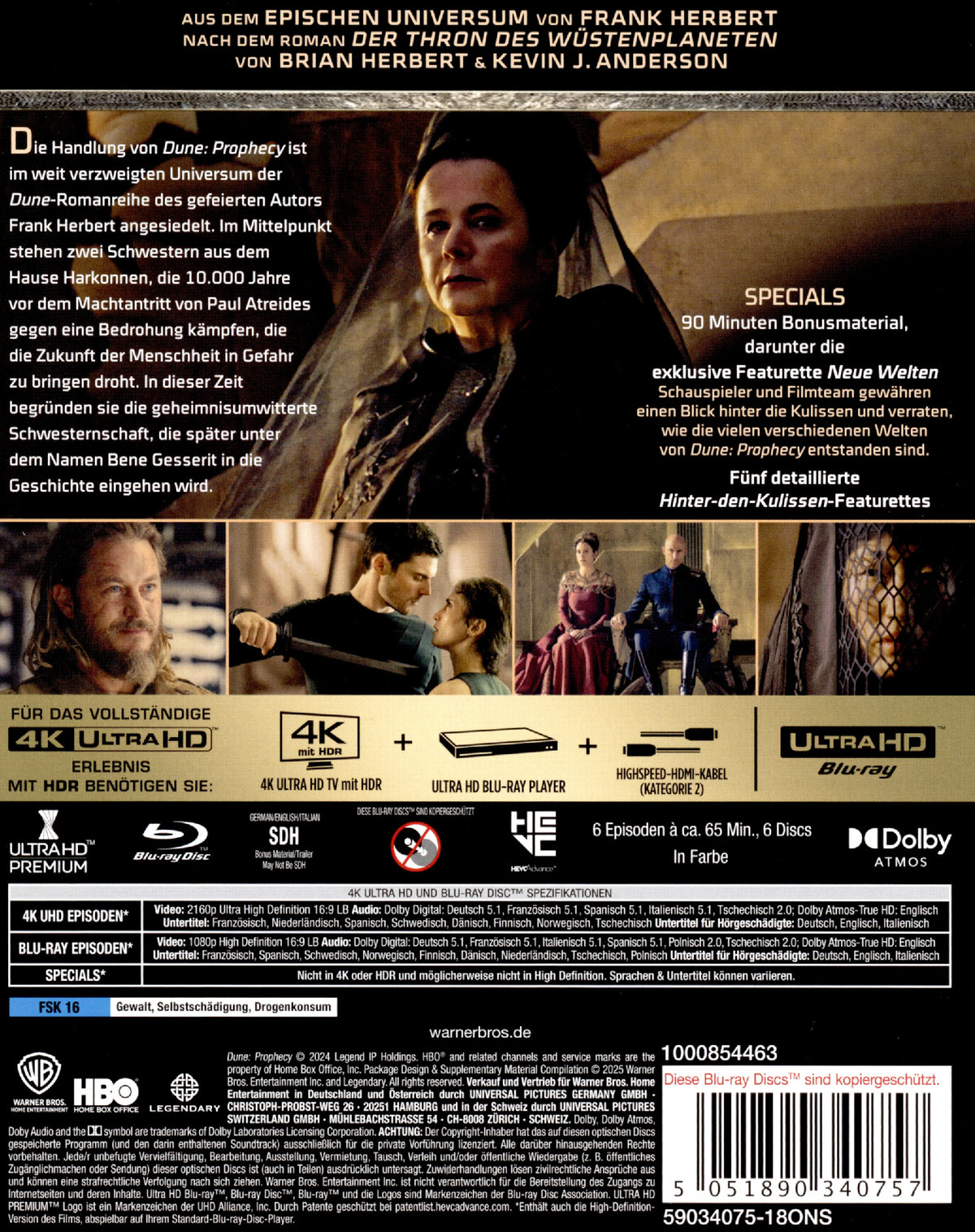 Dune: Prophecy - Staffel 1 - Limited Steelbook Edition  (4K Ultra HD+blu-ray)