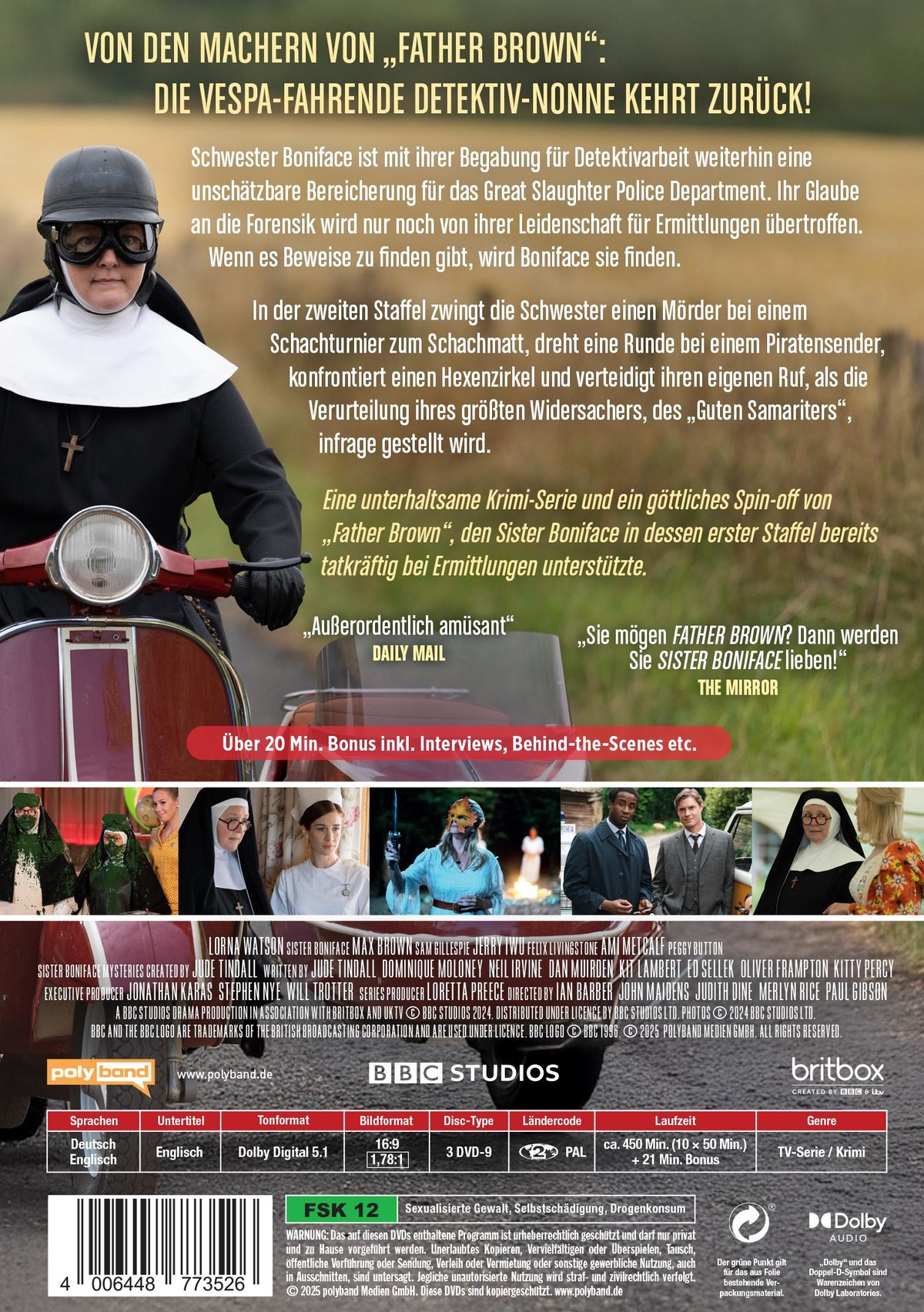 Sister Boniface Mysteries - Die komplette zweite Staffel - Von den Machern von "Father Brown"  [3 DVDs]  (DVD)