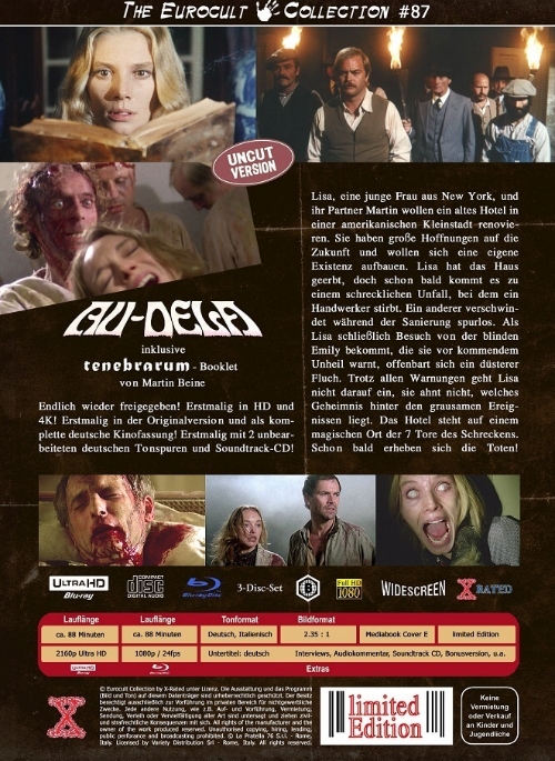 Au-Dela - Geisterstadt der Zombies - Über dem Jenseits - Uncut Mediabook Edition  (4K Ultra HD+blu-ray) (E)