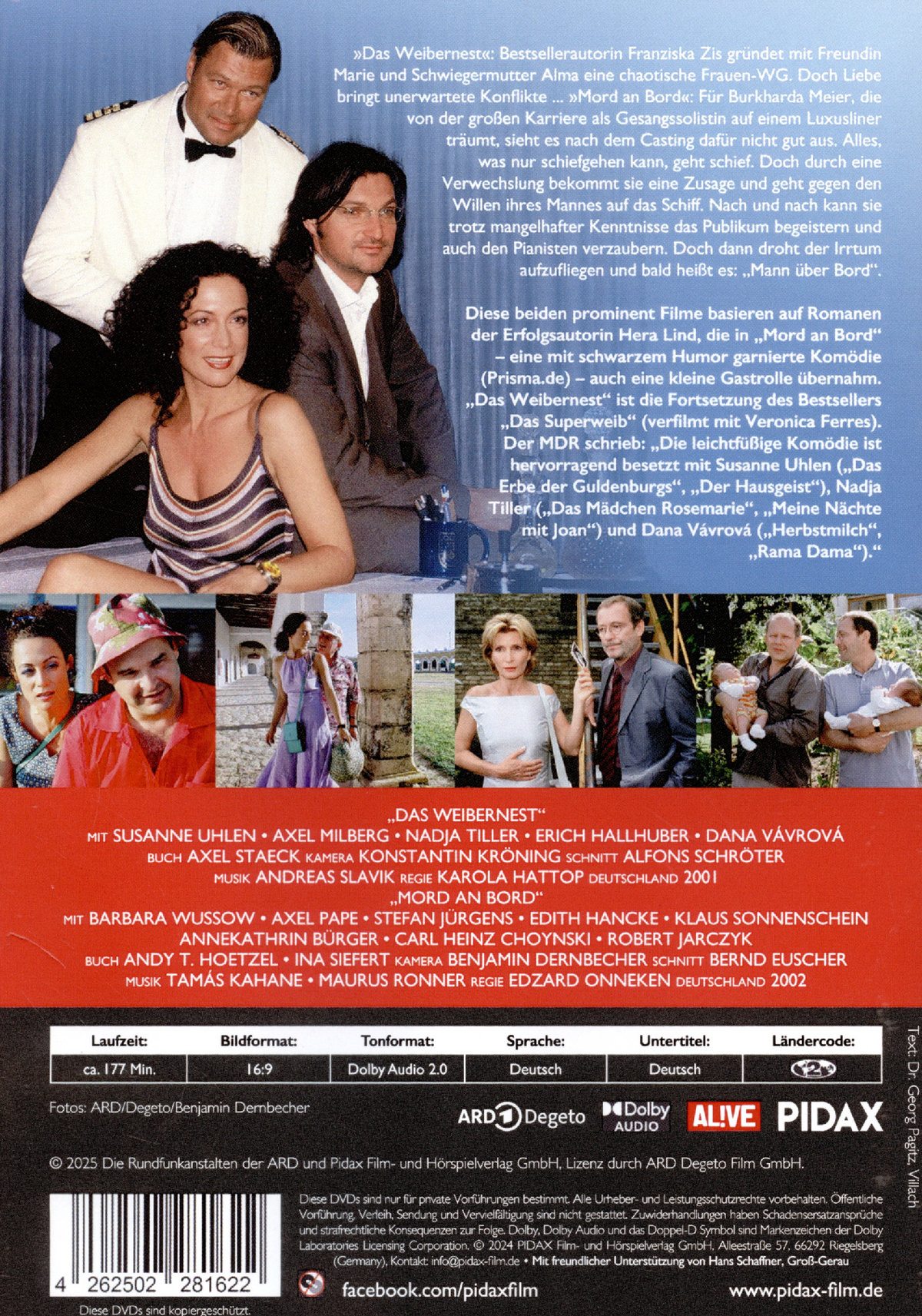 Hera Lind: Mord an Bord + Das Weibernest / Zwei prominent besetzte Komödien von Erfolgsautorin Hera Lind („Das Superweib“) (Pidax Film-Klassiker)  (DVD)