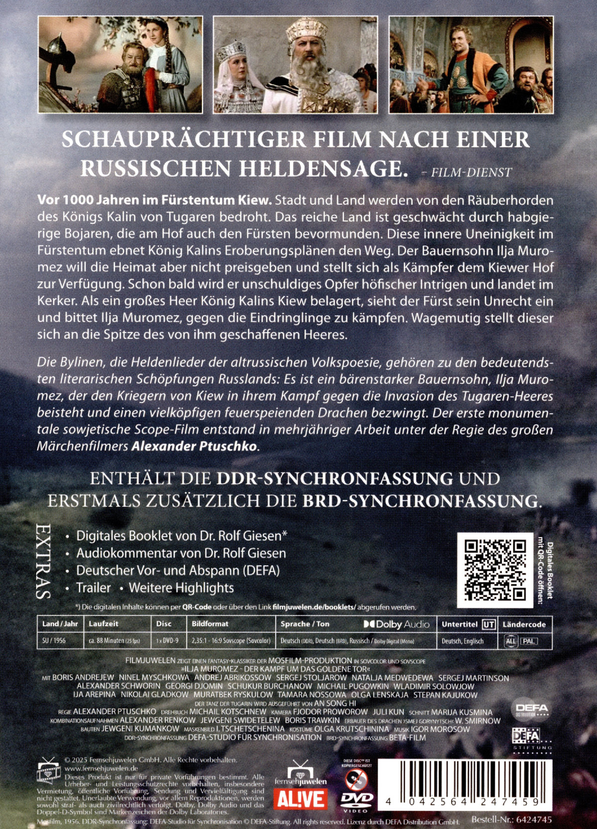 Ilja Muromez - Der Kampf um das goldene Tor (Filmjuwelen / DEFA Fantasy)  (DVD)