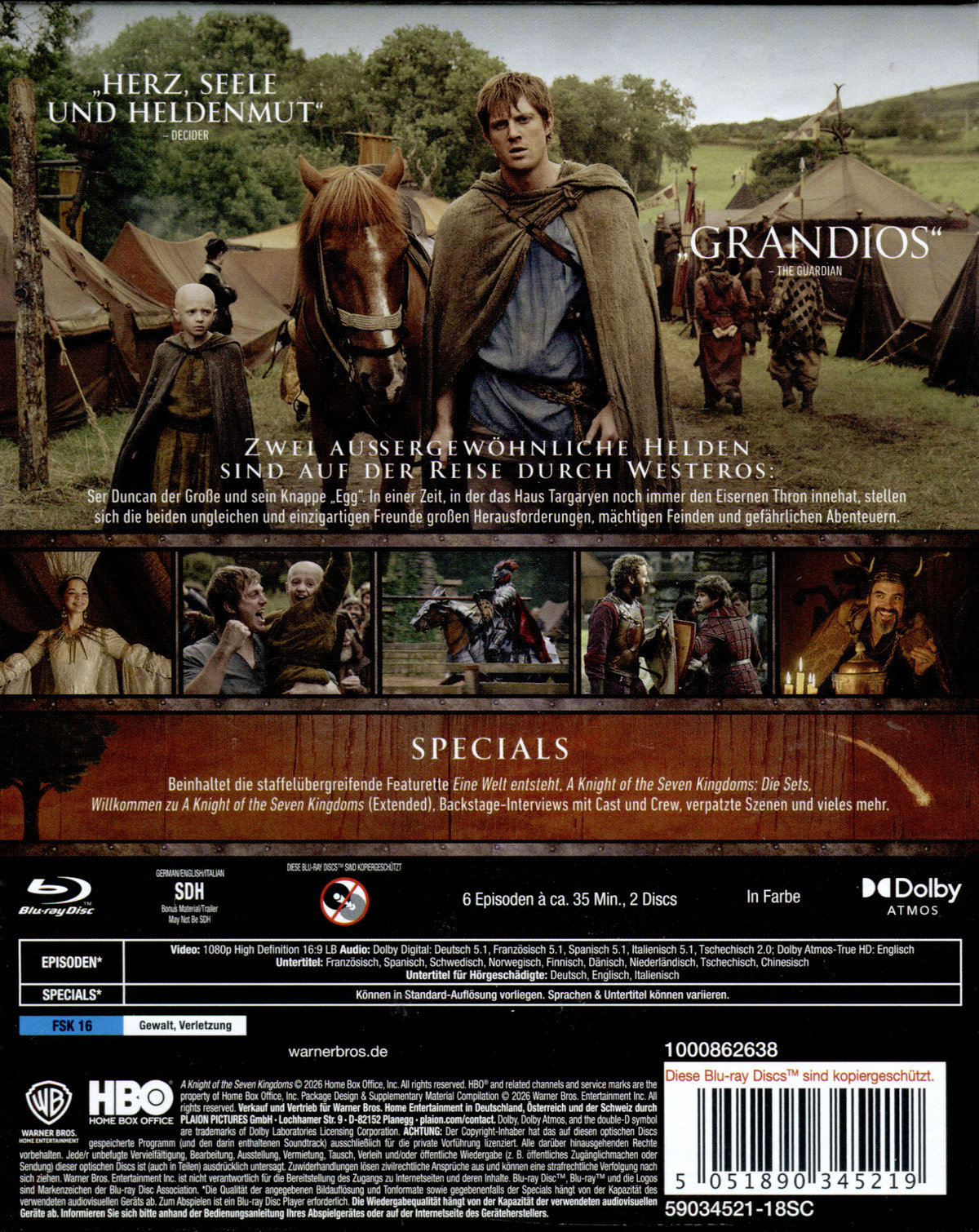 A Knight of the Seven Kingdoms - A Game of Thrones Tale - Staffel 1  [2 BRs]  (Blu-ray Disc)