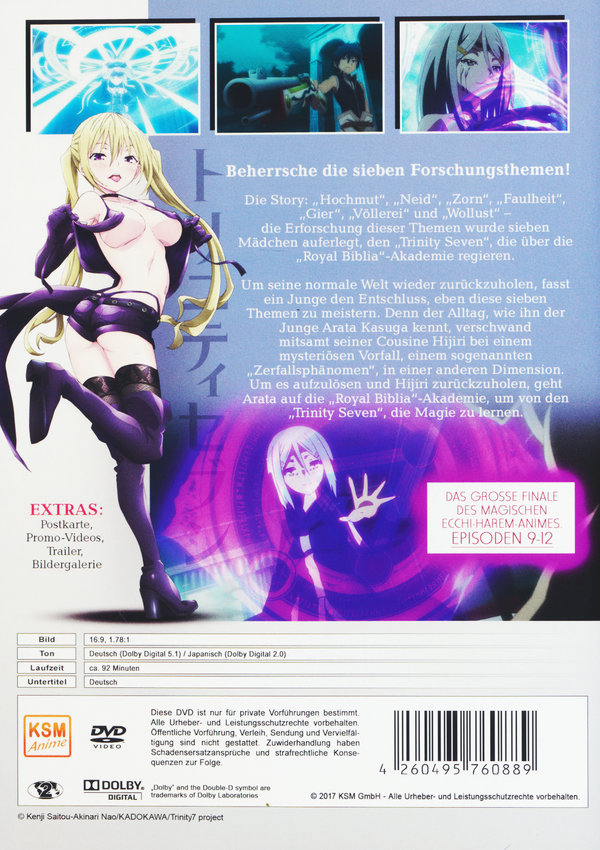 Trinity Seven Vol. 3 - Episoden 09-12  (DVD)