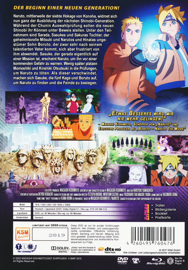 Boruto: Naruto - The Movie - Mediabook  (+ DVD) [SLE]  (Blu-ray Disc)