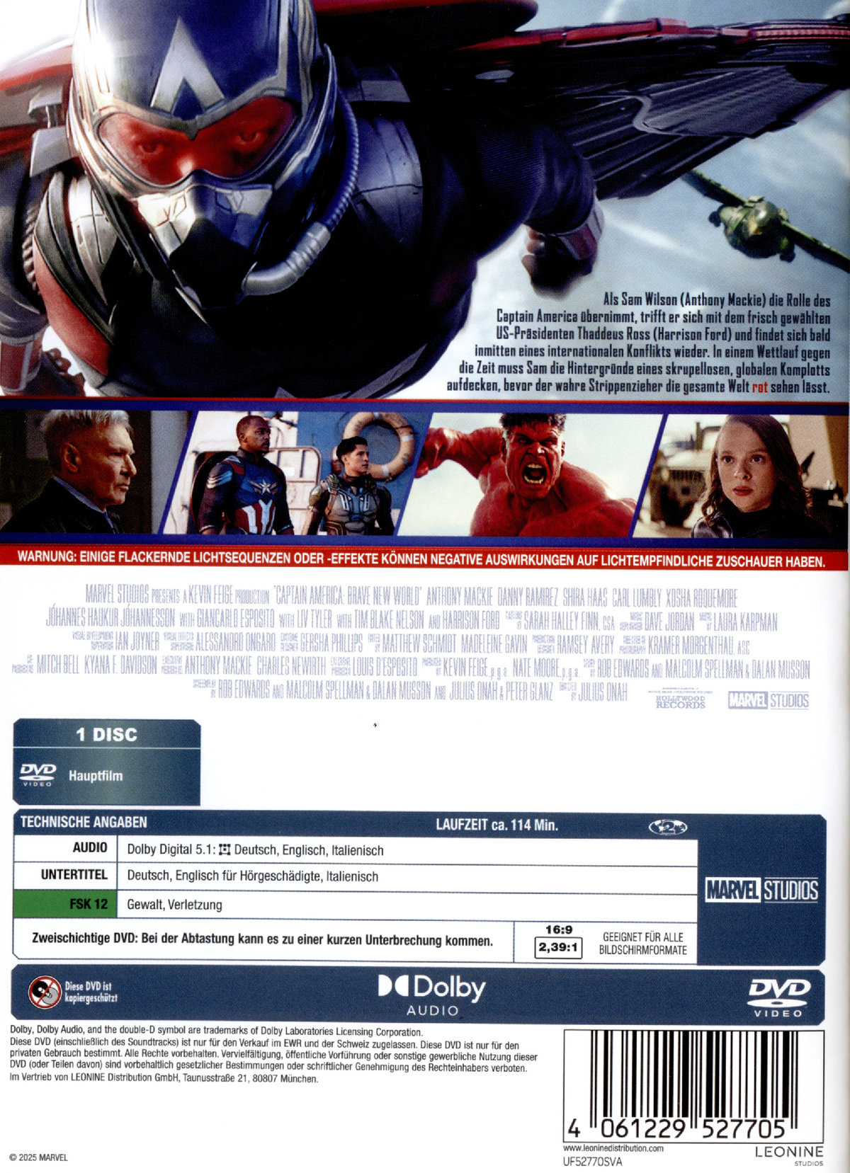 Captain America - Brave New World  (DVD)