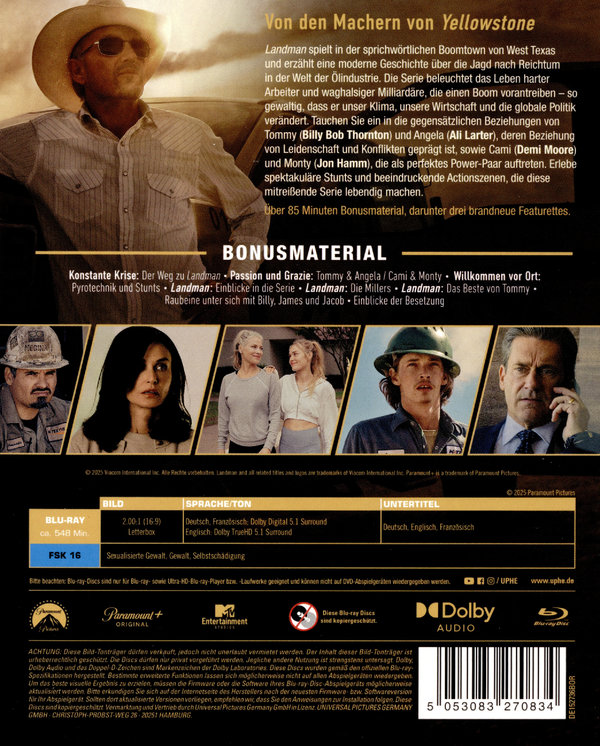 Landman - Staffel 1  [3 BRs]  (Blu-ray Disc)