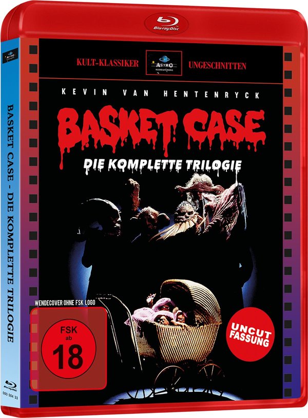 Basket Case 1-3 / 3 Filme auf 1 BD / Rote Blu-ray Box - Astro Design  (Blu-ray Disc)