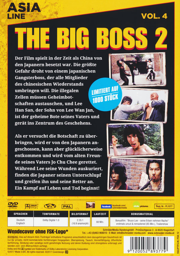 Big Boss 2 - Rache in Shanghai - Asia Line - Uncut  [LE]  (DVD)