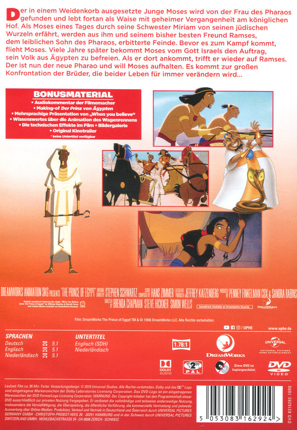 Der Prinz von Ägypten  (DVD)