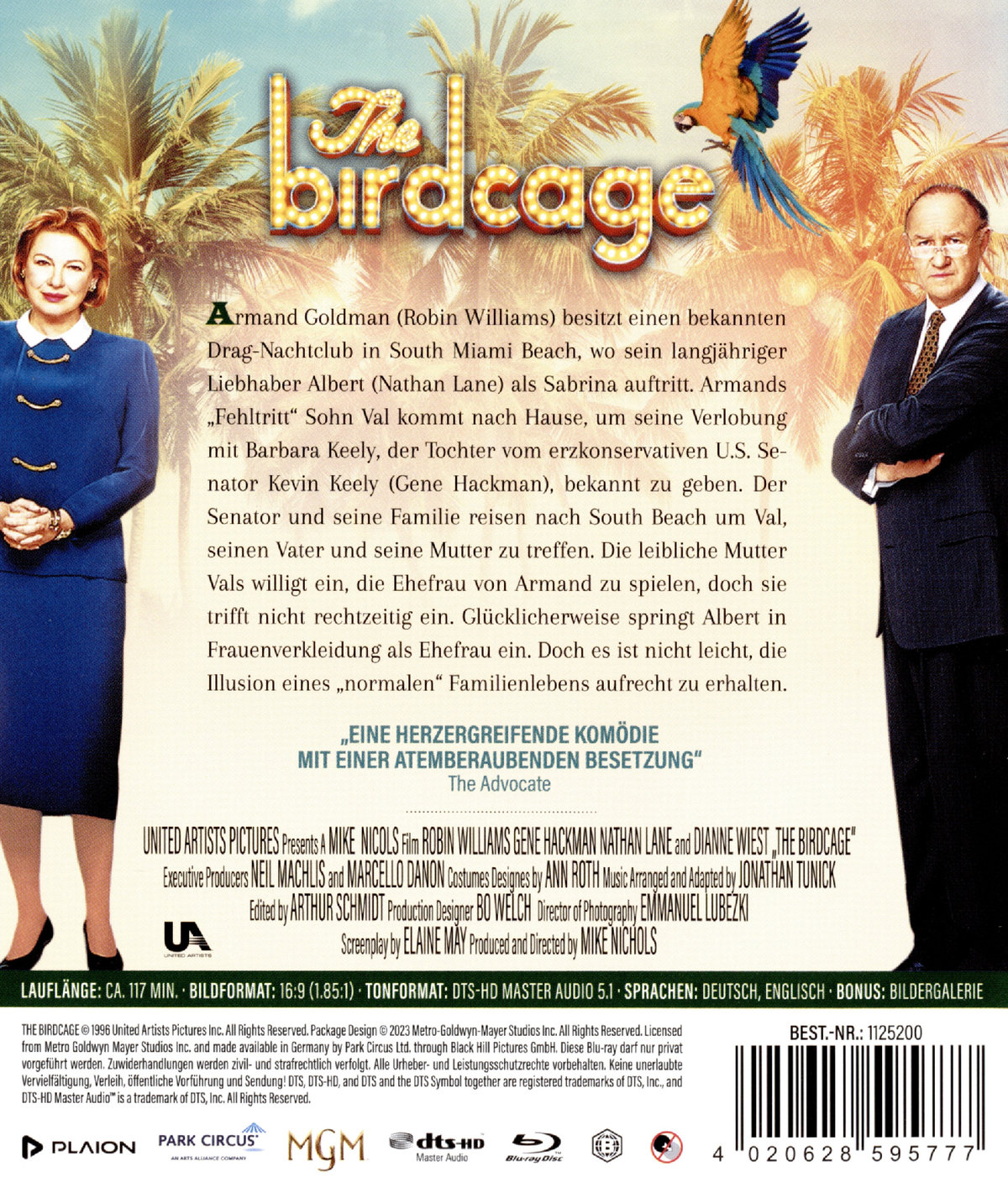 Birdcage, The - Ein Paradies für schrille Vögel (blu-ray)