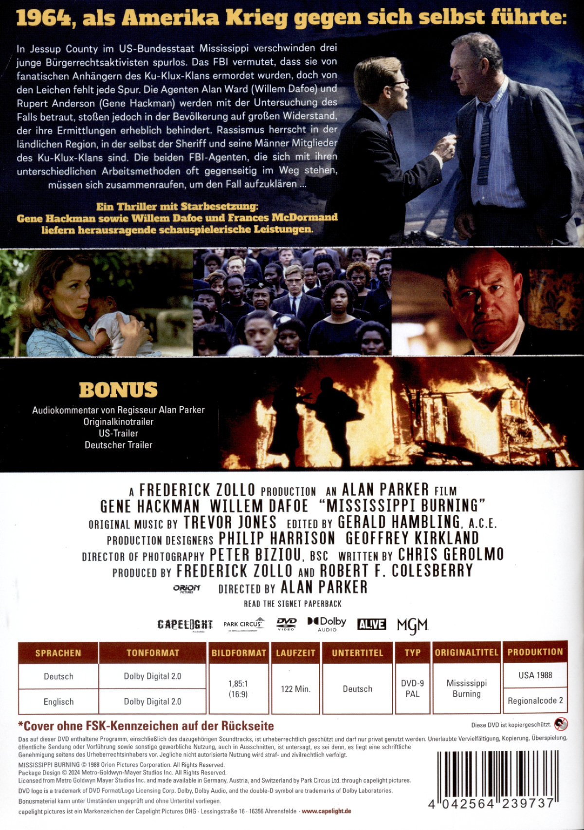 Mississippi Burning – Die Wurzel des Hasses  (DVD)