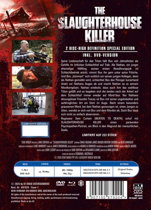 The Slaughterhouse Killer - Uncut Mediabook Edition  (DVD+blu-ray) (1)