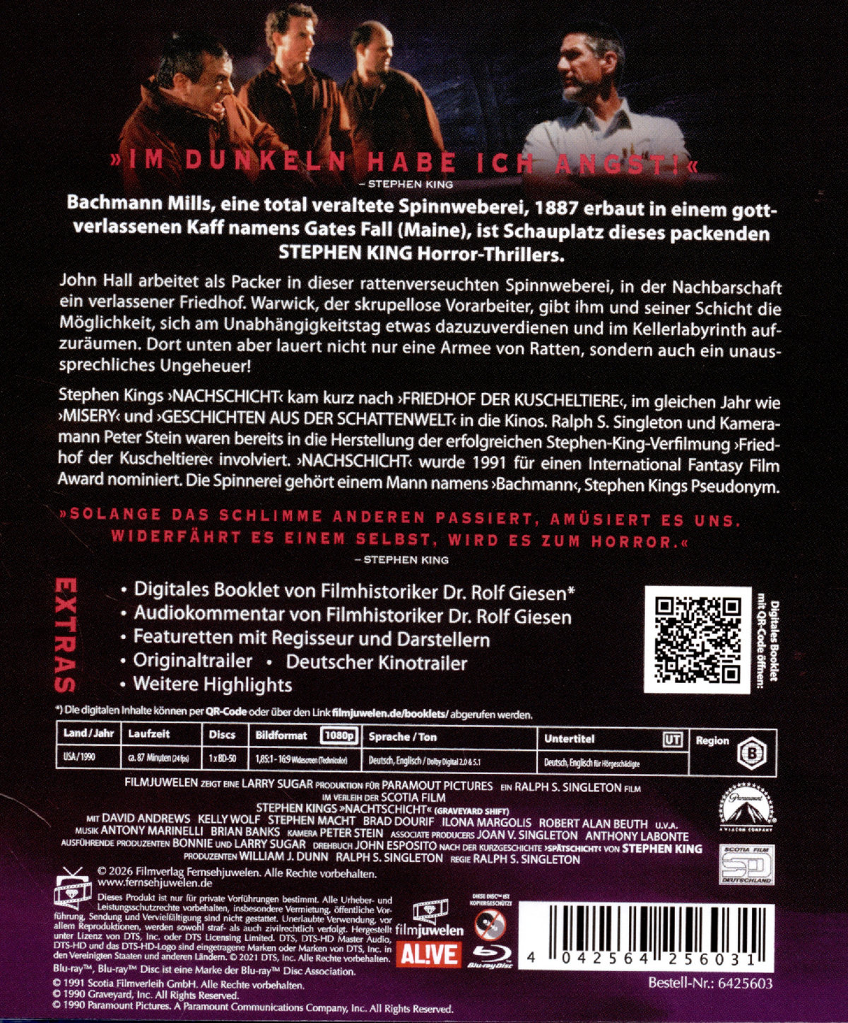 Stephen King's Nachtschicht (Stephen King's Graveyard Shift)  (Blu-ray Disc)