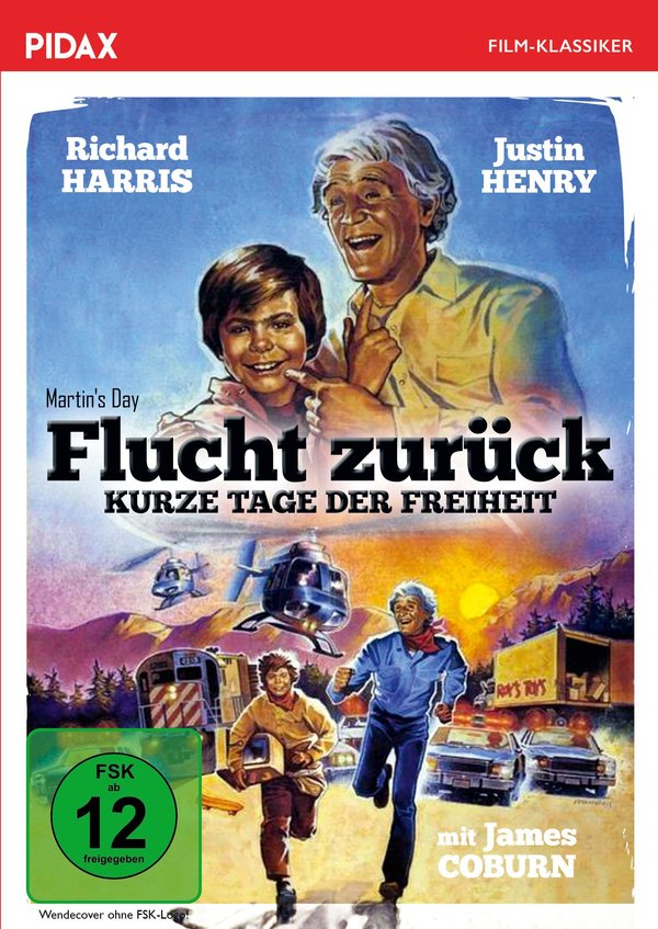 Flucht zurück - Kurze Tage der Freiheit (Martin's Day) / Starbesetztes Roadmovie von den Autoren des Filmklassikers „Wenn die Gondeln Trauer tragen“ (Pidax Film-Klassiker)  (DVD)
