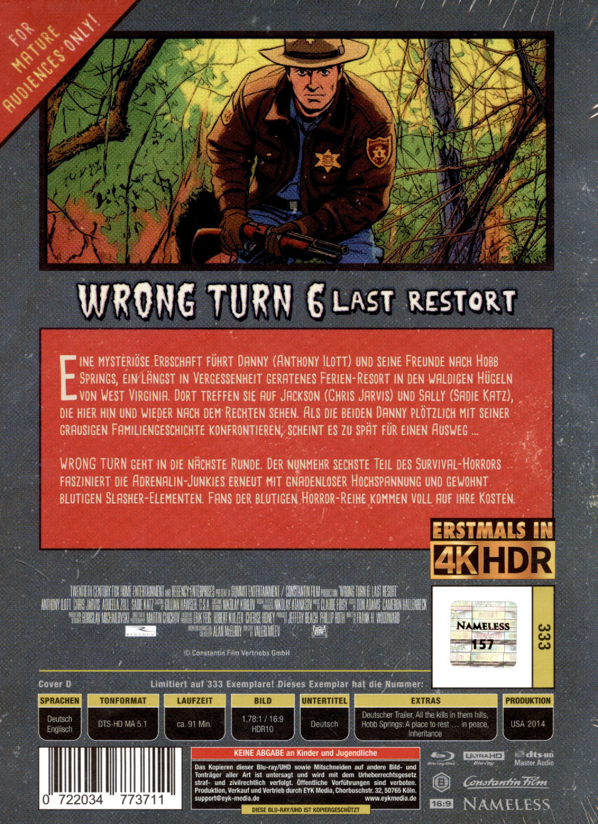 Wrong Turn 6 - Uncut Mediabook Edition  (4K Ultra HD+blu-ray) (D)