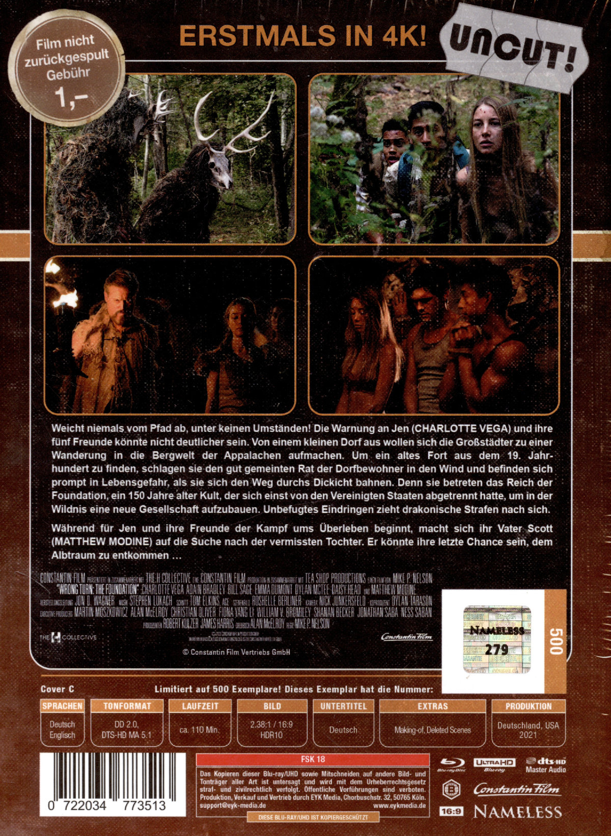 Wrong Turn 7 - Uncut Mediabook Edition  (4K Ultra HD+blu-ray) (C)