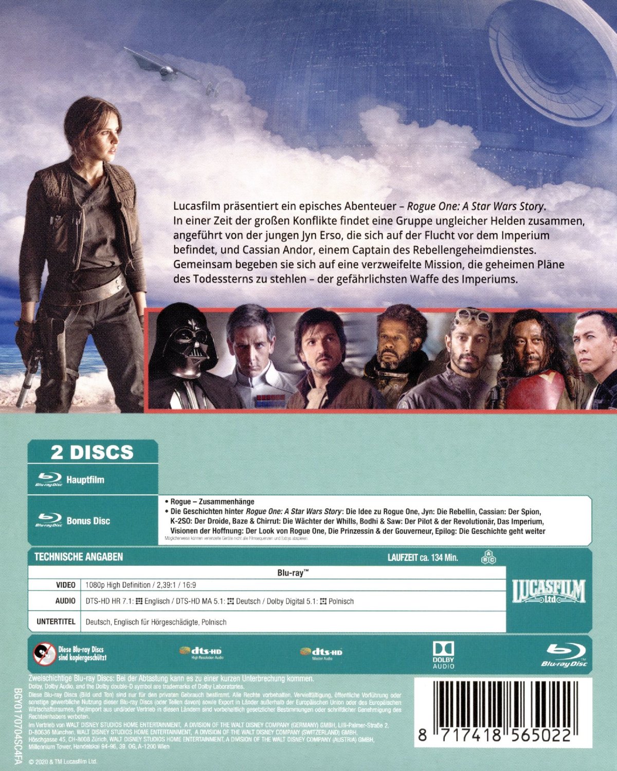Rogue One: A Star Wars Story (blu-ray)