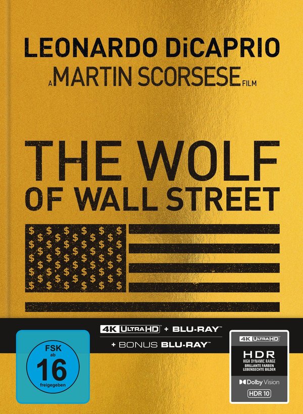 The Wolf of Wall Street - Uncut Mediabook Edition  (4K Ultra HD+blu-ray) (A)