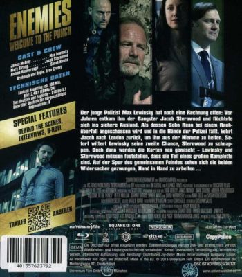 Enemies - Welcome to the Punch (blu-ray)