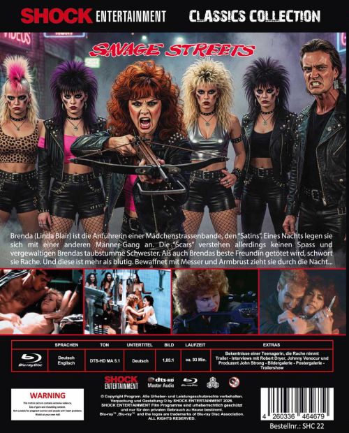 Savage Streets - Strasse der Gewalt - Uncut Edition (blu-ray)