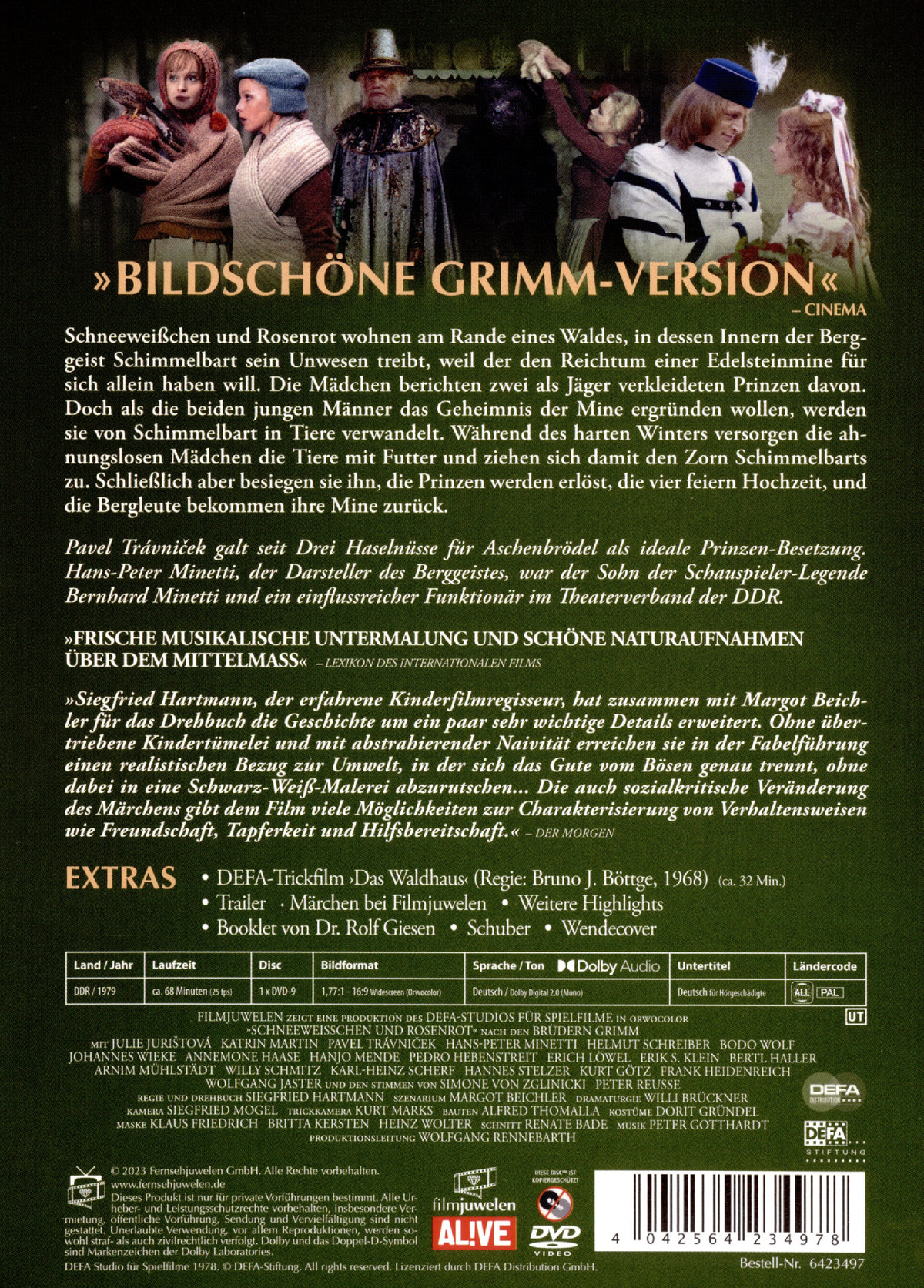 Schneeweißchen und Rosenrot (1979) (Filmjuwelen / DEFA-Märchen)  (DVD)