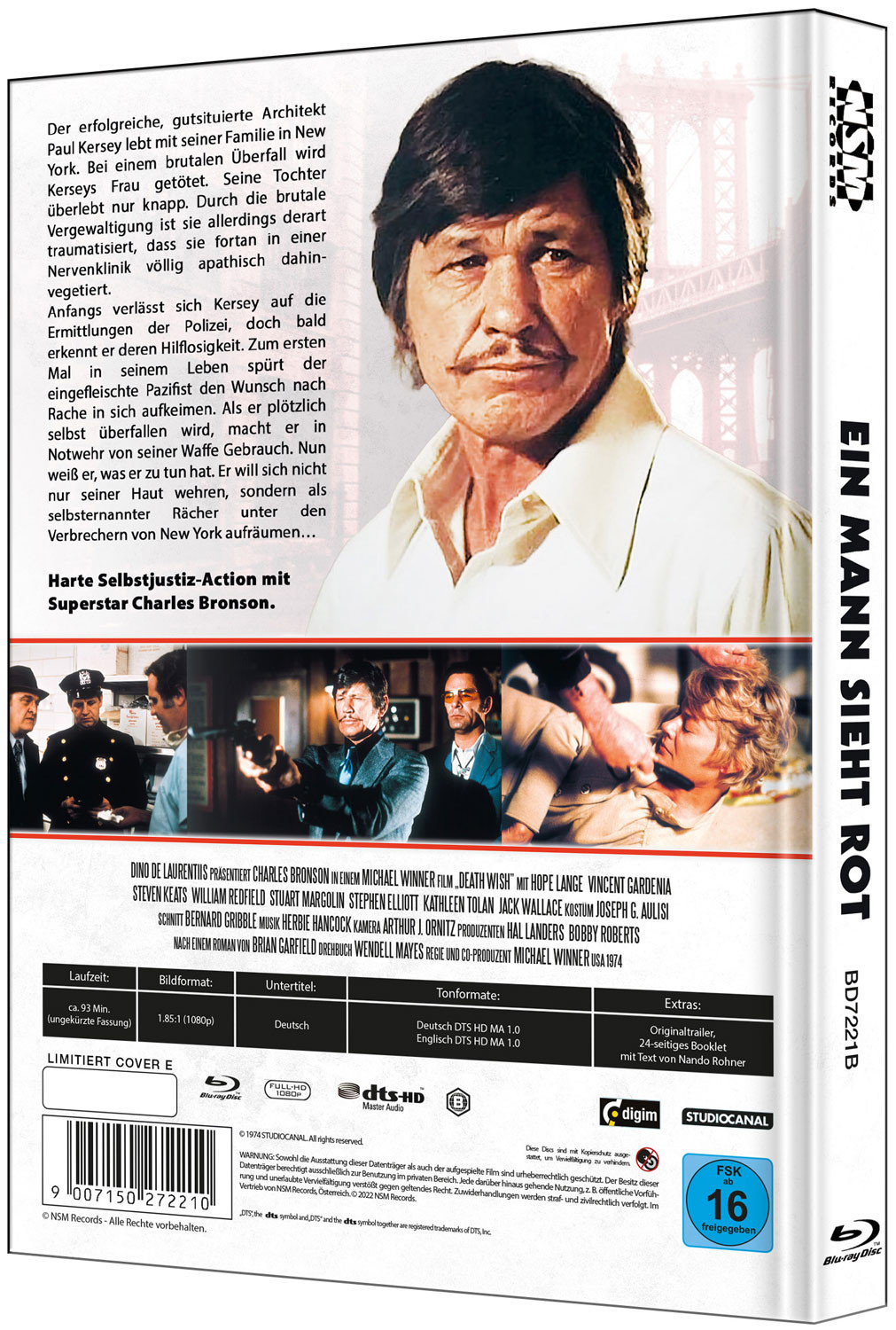 Death Wish - Ein Mann sieht rot - Uncut Mediabook Edition  (blu-ray) (E)