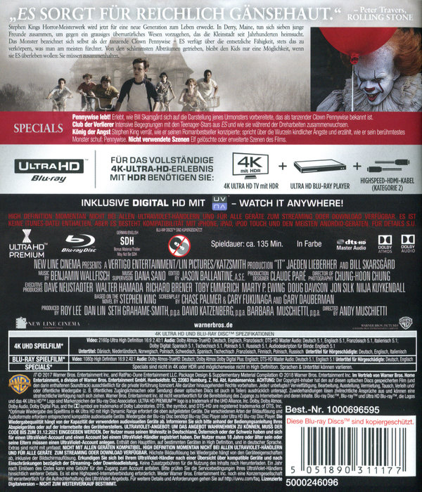 Es (2017) - Stephen King (4K Ultra HD)