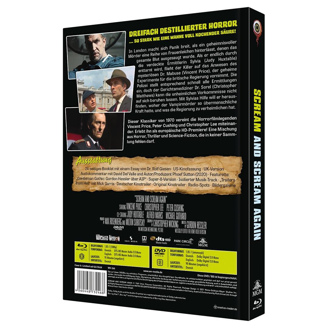Lebenden Leichen des Dr. Mabuse, Die - Uncut Mediabook Edition (DVD+blu-ray) (A)
