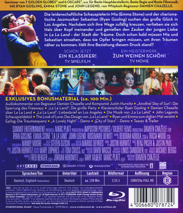 La La Land  (Blu-ray Disc)