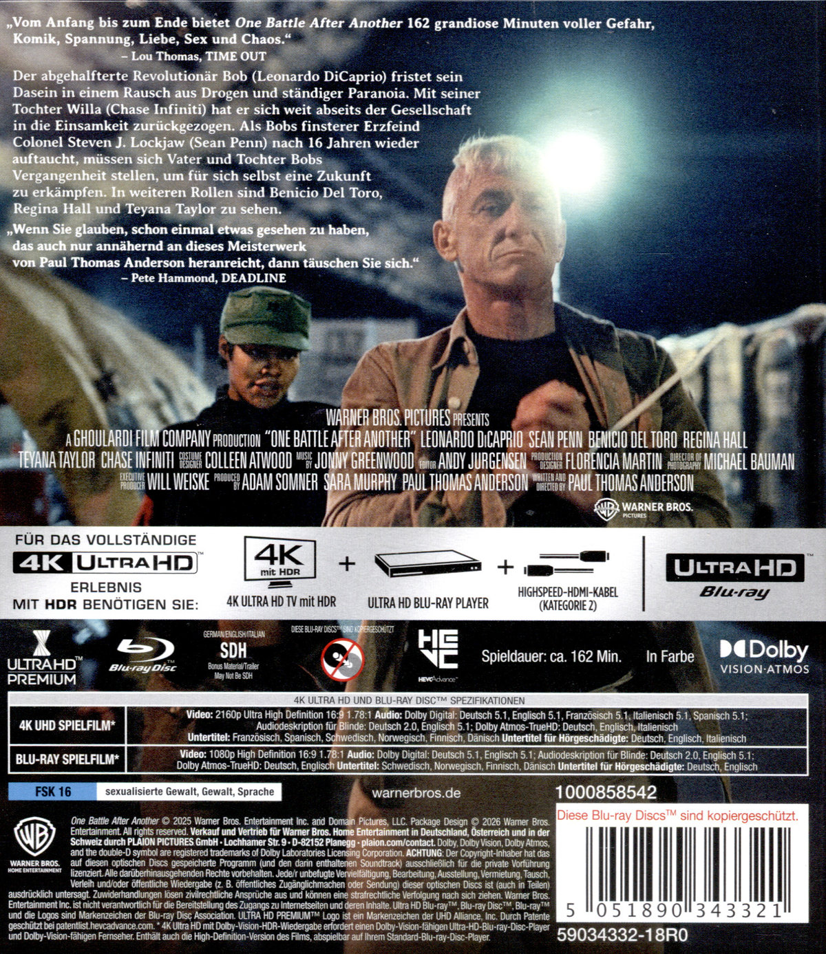 One Battle After Another  (4K Ultra HD + Blu-ray)