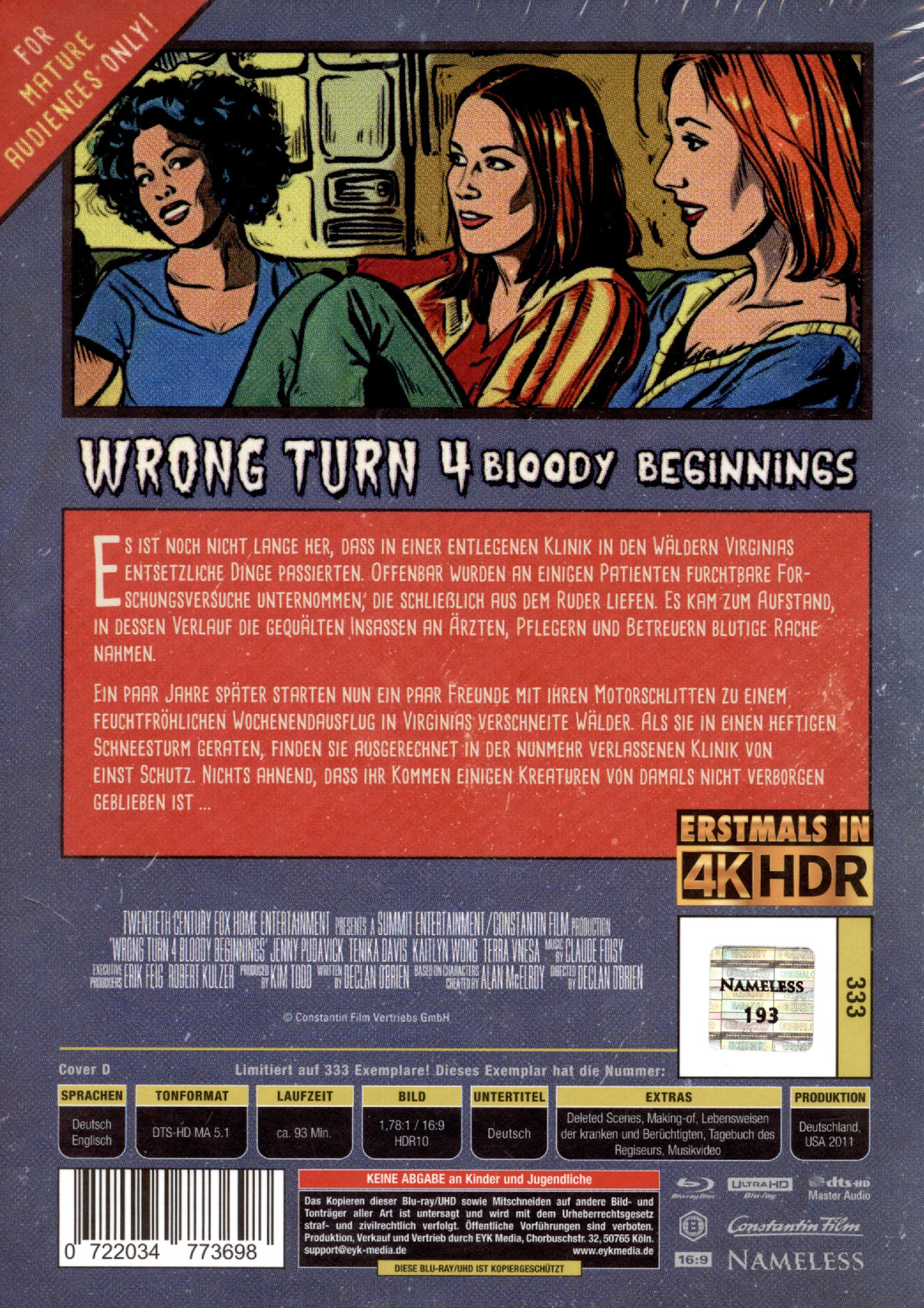 Wrong Turn 4 - Uncut Mediabook Edition  (4K Ultra HD+blu-ray) (D)