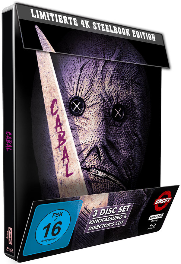 Cabal - Die Brut der Nacht - Uncut Steelbook Edition  (4K Ultra HD+blu-ray) Cabal - Die Brut der Nacht - Uncut Steelbook Edition  (4K Ultra HD+blu-ray)