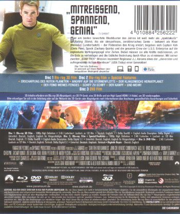 Star Trek 12 - Into Darkness 3D (3D blu-ray)