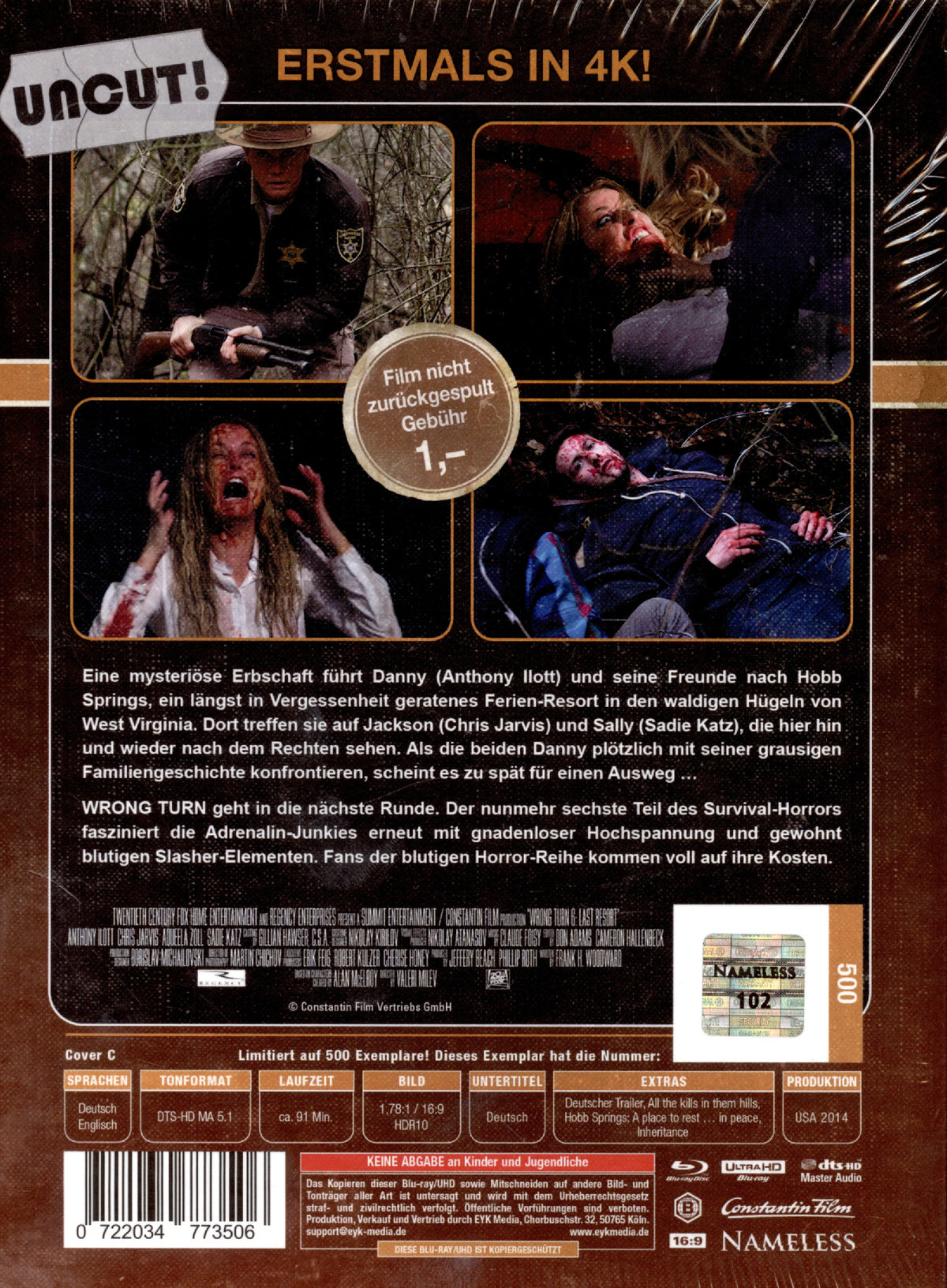 Wrong Turn 6 - Uncut Mediabook Edition  (4K Ultra HD+blu-ray) (C)