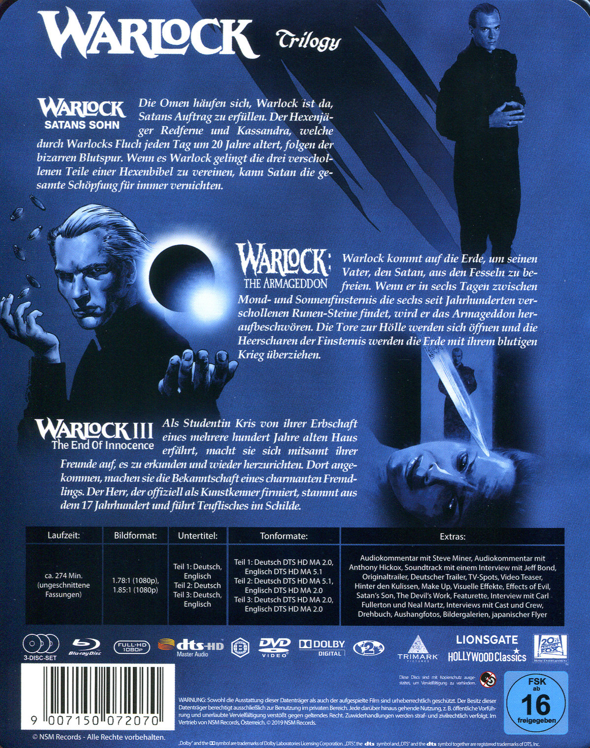Warlock Trilogy - Limited Steelbook Edition (blu-ray)